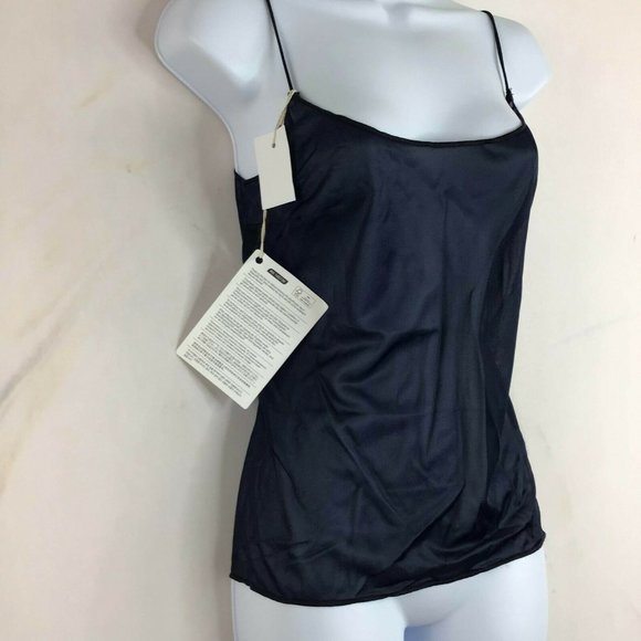 ROBERTA di CAMERINO Women's Blue Spaghetti Strap Sleeveless Tank Top Size 46 XL - Picture 2 of 14